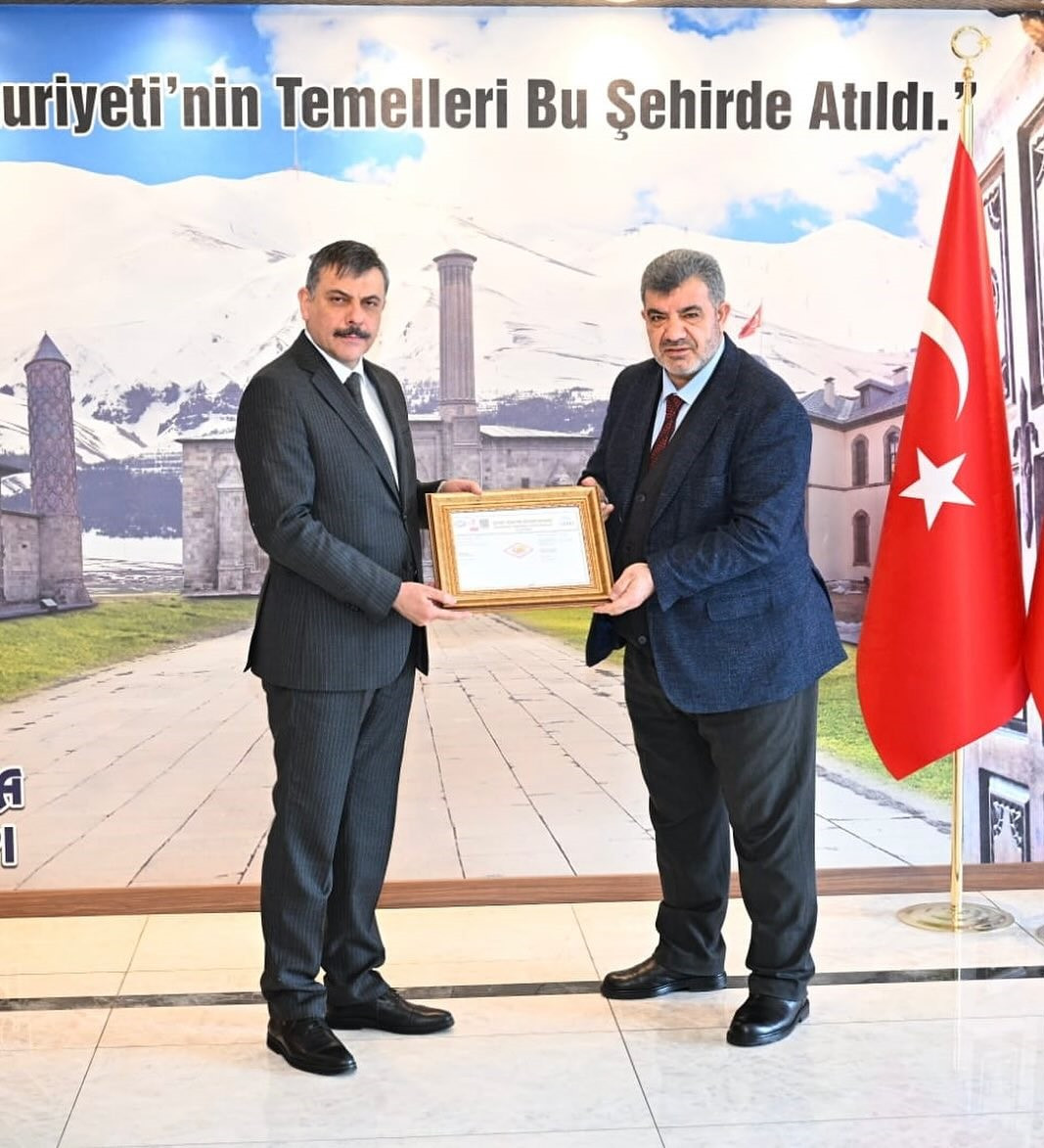 Erzurum Valiliği’ne çevre yönetim sistemi belgesi